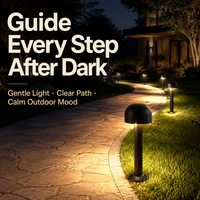 Lampe LED d'extérieur étanche de type champignon moderne, directement de l'usine, pour l'éclairage paysager résidentiel des jardins, allées et voies de circulation.