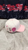 Gorra de Béisbol de 5 Paneles con Visera Curva, Estilo Nuevo, Personalizada, de Gamuza y Algodón, Gorras Deportivas B CROSS, Sombreros Barbas Originales con Logotipo de Diamantes de Imitación
