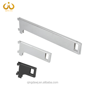 Prezzo di fabbrica supermercato a colonna con scanalatura a canale quadrato regolabile in metallo appeso ganci per esposizione in vetro mensola staffa - Product Image 1