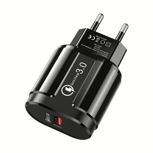 Wholesale 18W USB Charger Adapter Mobile Phone USB Charger 3A Fast Wall Charger US EU <b>Plug</b> for Mobile Phone - Product Image 1