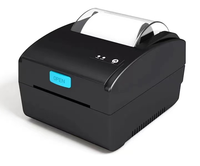 Stiker kode batang, hitam dan putih Desktop penerimaan termal Label Printer ponsel dengan pengupasan otomatis produk kertas termal