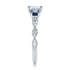 Anello da donna con zirconi bicolore, stile coreano creativo, regalo per fidanzamento, gioielli per feste quotidiane - Product Image 3