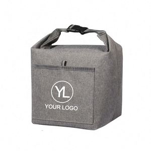 Sac isotherme réutilisable en tissu Oxford avec logo personnalisé, impression par transfert thermique pour cadeaux d'entreprise - Product Image 1