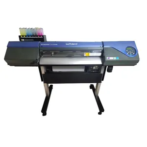 Máquina de impressão e corte roland vs300 para camisetas digitais de vinil, plotter e impressão de etiquetas, usada