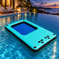 Île flottante gonflable en PVC pour loisirs, plateforme de yoga et de fitness, radeau sportif d'extérieur, série DT, 5-10 passagers