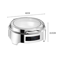 Chauffe-Plat Électrique Hydraulique Intelligent en Acier Inoxydable 6L 9L pour Buffet, Hôtel, Restaurant