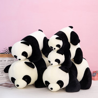 Lindo Peluche de Panda Gigante en Posición Acostada, Muñeco de Peluche de Simulación, Regalo para Niños, Venta al por Mayor