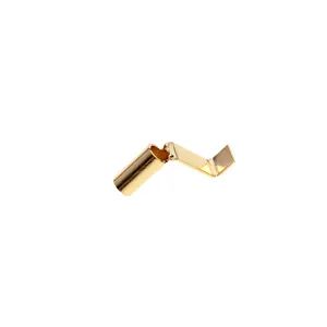 Non-insulated Customizable 2.5mm Copper tube Female Gold-plated Crimp Terminal Electric car wire Lighting Wiring Connector
