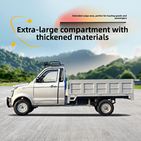 Nouveau camion électrique à quatre roues entièrement fermé, camion lourd, camionnette électrique, rapide et pratique