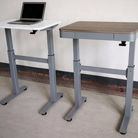 Bureau d'étude scolaire moderne pour enfant, ergonomique, réglable en hauteur, en métal, pneumatique