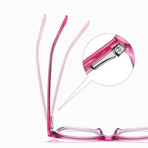 ตัวกรองแสงสีฟ้าแว่นตา TR90สำหรับเด็กใสสีแดงบานพับโลหะสำหรับใส่ในฤดูใบไม้ผลิ - Product Image 5