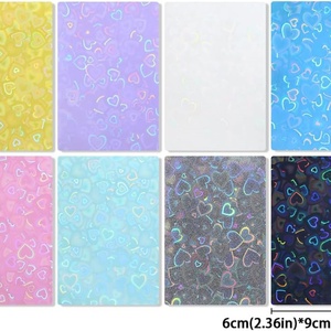 Protège-cartes holographiques en PP de luxe, résistants aux UV, personnalisés en usine, haute qualité, film transparent, couleur personnalisée - Product Image 5