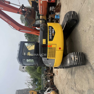 Komatsu เครื่องขุด PC78US 7Ton ยี่ห้อญี่ปุ่นที่ใช้ส่วนประกอบหลักของเฟืองท้ายเครื่องยนต์ - Product Image 5