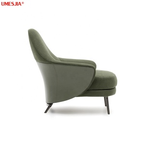Fauteuil ANGIE de style italien moderne, fauteuil de <span class=keywords><strong>salon</strong></span>, meubles de <span class=keywords><strong>salon</strong></span>, pieds en métal, tissu, fauteuil de détente - Product Image 3