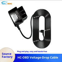 Kit de Cableado OBD de Alta Gama, 5V 2.5A Tipo C para Cámara de Coche con Monitor de Estacionamiento 24H, Cable de Alimentación Universal para Dashcam