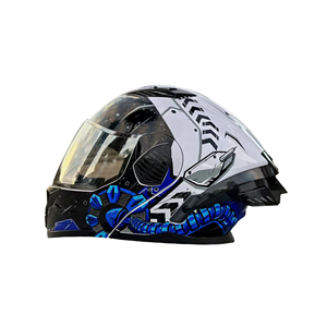 Casque de moto à rabat modulaire léger à petite coque avec double visière et faible bruit de vent Logo personnalisé OEM DOT - Product Image 5
