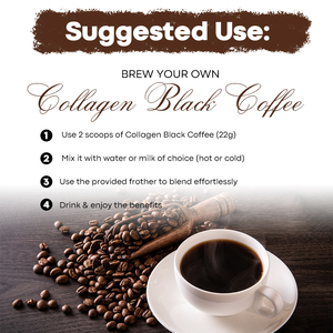 OEM Café noir instantané Boost d'énergie amincissant le corps pour la croissance de la peau Peptide de collagène Café noir Supplément de fitness - Product Image 5
