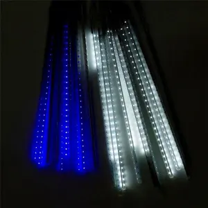 Illuminazione natalizia mobili a led Led E27 tube meteor lights decorazioni natalizie per esterni snowfall meteor lights