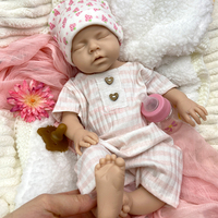 Ungefärbte, schlichte Silikon-Reborn-Babypuppe, weicher Rohsilikon-Körper zum Selbstgestalten, Übungspuppe für handgemalte Reborn-Bilder