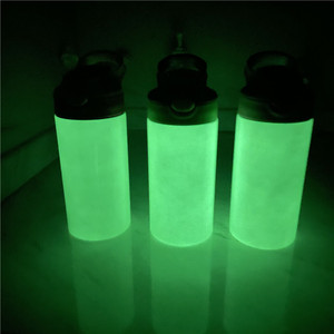 Vaso de resina UV de 12oz para niños, vaso de agua con brillo, brilla en la oscuridad, color blanco, para sublimación - Product Image 5