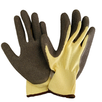 Gants de travail de sécurité doux et résistants aux déchirures, doublure en coton 10G avec surface froissée en latex