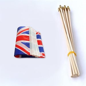 Tela de poliéster personalizada, portador de la bandera británica que agita Union Jack, decoración personalizada para el hogar, Mini bandera - Product Image 4