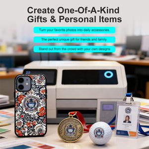 Stampante UV Intelligente AI Formato A5 XP600 Stampante a Getto d'Inchiostro UV Flatbed Controllata <span class=keywords><strong>da</strong></span> App Mobile per Cover di <span class=keywords><strong>Telefoni</strong></span> di Piccolo Formato Badge Stampante UV - Product Image 4