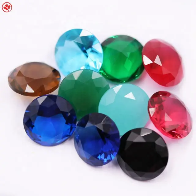 Lot de pierres précieuses Redleaf en cristal, 2mm — 8mm, couleur strass, forme ronde, gemmes en verre