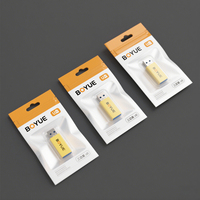Clé USB Câble de données Emballage électronique Pochette debout en aluminium avec logo imprimé et fermeture éclair Sacs Doypack Mylar