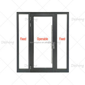 Porte française en aluminium et verre pour maison, porte extérieure en acier, porte française en arc - Product Image 6