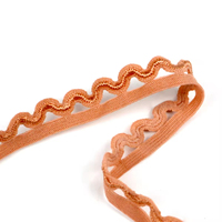 Haute qualité 15mm vague Picot élastique dentelle ruban Nylon soutien-gorge brillant élastique bande Stretch dentelle garniture pour Lingerie