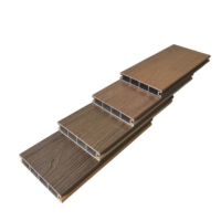 Planches de terrasse en composite bois-plastique (WPC) co-extrudées, imperméables et durables, pour terrasses commerciales, résidentielles, patios et jardins.