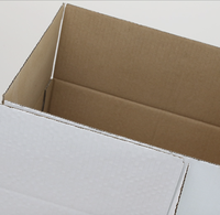 Boîtes d'expédition en carton ondulé kraft imprimées, boîtes en carton ondulé rigide pour le stockage, les envois postaux, les cartons