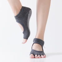 Chaussettes de yoga antidérapantes en coton de haute qualité, nouveau design, mode