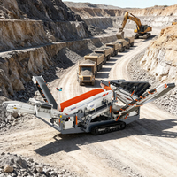 Mobile Brechanlage mit Vibrationssieb, Mobiles Vibrationssieb zum Verkauf