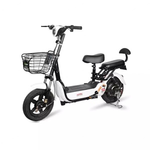 Bicicleta Eléctrica Urbana Económica de 14 Pulgadas y 48v, Bicicleta Eléctrica de 2 Plazas, 350w - Product Image 3