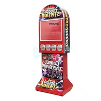 Distributeur automatique d'autocollants de tatouage à 4 sorties, à monnayeur et distributeur de cartes, pour salles d'arcade, direct usine