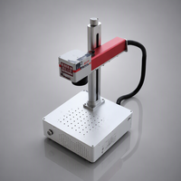 Machine de marquage laser à fibre portable 20W, mini graveur laser léger pour acier inoxydable, aluminium et bijoux