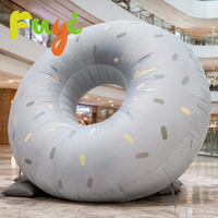 Donut géant gonflable réaliste personnalisé pour la promotion publicitaire gonflable