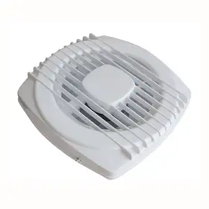 High Quality 4" Inch Automatic Bathroom Plastic Exhaust Fan For Kitchen Bathroom Steam Air Change In White Color