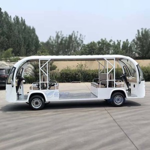 Autobús Turístico Eléctrico de 8-10 Asientos, Autobús de Transporte Turístico Blanco de Doble Cabina, Precio de Autobús Eléctrico Urbano - Product Image 1