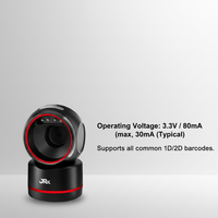 Escáner de Código de Barras de Escritorio con Cable JR T37, Nuevo en Stock, Lector de Códigos QR 1D 2D para Supermercado