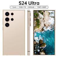 Smartphone Original 5G LTE/CDMA S24 Ultra, 16GB+1TB, Pantalla HD OLED de 120Hz, Cámara de 108MP, Doble SIM, Compatible con Francés, Snapdragon 800