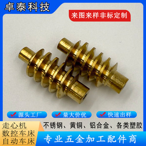 Takuya <b>Worm</b> Gear WG01 Brass 46mm Machined For Robot Vacuum Reducer Parts - Product Image 5
