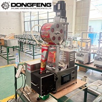 Machine d'emballage automatique verticale DFJ-130S pour sachets de 3 côtés scellés, pour liquides (huile, confiture, ketchup) et poudres (bâtonnets mélangeurs)
