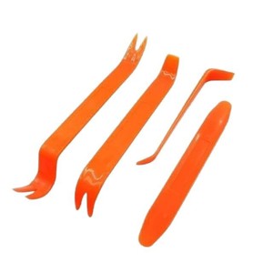 Herramientas de extracción de molduras de automóviles Yilai Auto Parts, clips de plástico naranja para instalar y extraer paneles del tablero, puertas e interiores. - Product Image 3