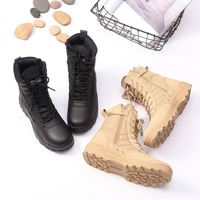 Nouvelles bottes tactiques de désert en cuir à tige haute, très vendues, bottes de combat, grande taille 47 48