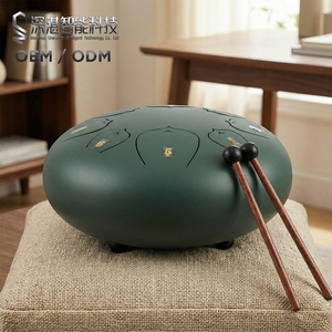 Tambor de Lengüetas de Acero de 12 Pulgadas y 8 Notas, Personalizado de Fábrica, para Yoga, Meditación, Música <span class=keywords><strong>Zen</strong></span>, Regalo, Tambor de Acero, Handpan - Product Image 1