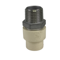 Adaptateur en acier inoxydable IP mâle 1/2" CPVC x 1/2"