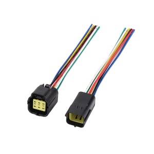 汽车连接器公头和母头插头，用于汽车线束 DJ70216Y-1.8-21/11 黑色外壳 2 针温度传感器线束 - Product Image 5